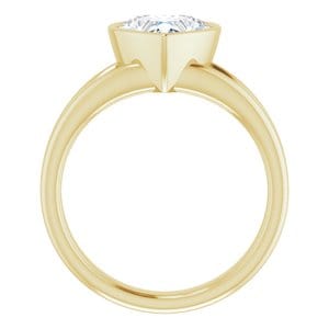 Rings 14K Yellow 8x8 mm Heart Engagement Ring Mounting
