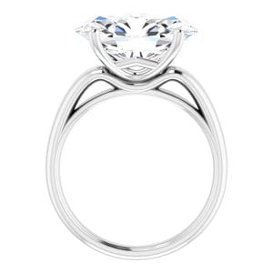 Rings Sterling Silver 14x10 mm Oval Engagement Ring Mounting