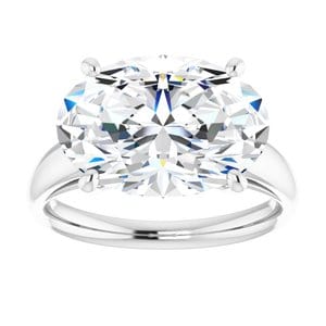 Rings Sterling Silver 14x10 mm Oval Engagement Ring Mounting