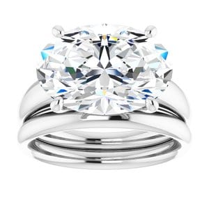 Rings Sterling Silver 14x10 mm Oval Engagement Ring Mounting