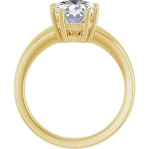 Rings 14K Yellow  10x8 mm Oval Engagement Ring Mounting