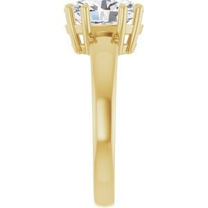 Rings 14K Yellow  10x8 mm Oval Engagement Ring Mounting