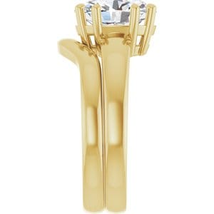Rings 14K Yellow  10x8 mm Oval Engagement Ring Mounting