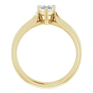 Rings 14K Yellow 7x5 mm Pear Engagement Ring Mounting