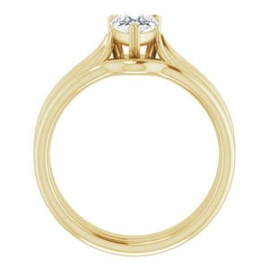 Rings 14K Yellow 7x5 mm Pear Engagement Ring Mounting