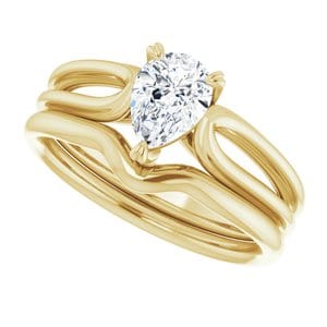 Rings 14K Yellow 7x5 mm Pear Engagement Ring Mounting