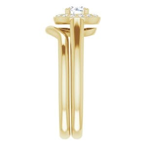 Rings 14K Yellow 4.4 mm Round Engagement Ring Mounting