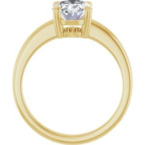 Rings 14K Yellow  9x7 mm Oval Solitaire Engagement Ring Mounting