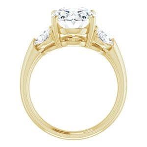 Rings 14K Yellow 11x9 mm Oval Engagement Ring Mounting