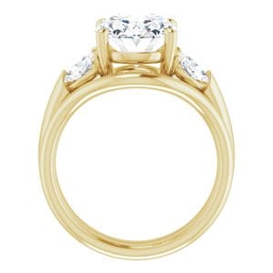 Rings 14K Yellow 11x9 mm Oval Engagement Ring Mounting