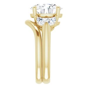 Rings 14K Yellow 11x9 mm Oval Engagement Ring Mounting