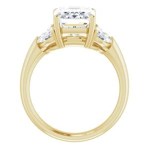 Rings 14K Yellow 10x8 mm Emerald Engagement Ring Mounting