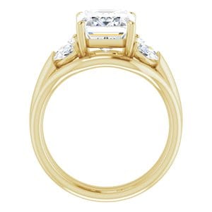 Rings 14K Yellow 10x8 mm Emerald Engagement Ring Mounting