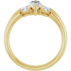 Rings 14K Yellow 9x4.5 mm Marquise Engagement Ring Mounting