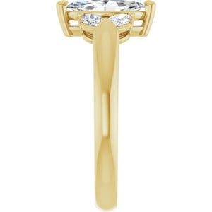 Rings 14K Yellow 9x4.5 mm Marquise Engagement Ring Mounting