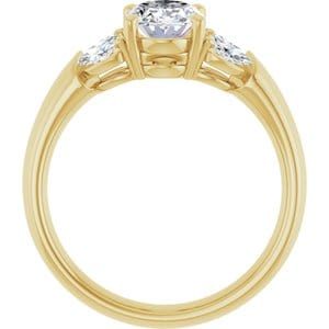 Rings 14K Yellow 8x6 mm Oval Engagement Ring Mounting