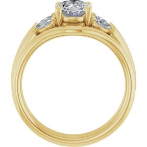 Rings 14K Yellow 8x6 mm Oval Engagement Ring Mounting