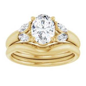 Rings 14K Yellow 8x6 mm Oval Engagement Ring Mounting
