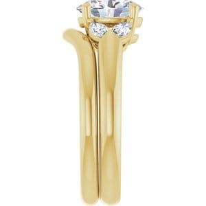 Rings 14K Yellow 8x6 mm Oval Engagement Ring Mounting