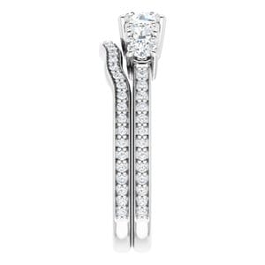 Rings 14K White 4.8 mm Round Engagement Ring Mounting