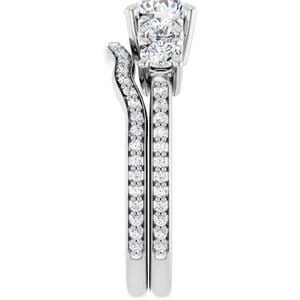 Rings Platinum 6 mm Round Engagement Ring Mounting