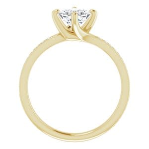 Rings 14K Yellow  5 mm Square Engagement Ring Mounting