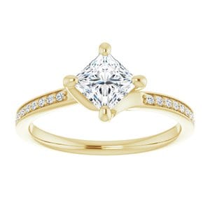 Rings 14K Yellow  5 mm Square Engagement Ring Mounting