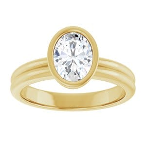 Rings 14K Yellow 8x6 mm Oval Engagement Ring Mounting