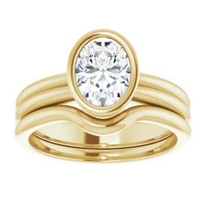 Rings 14K Yellow 8x6 mm Oval Engagement Ring Mounting