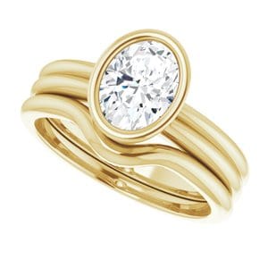 Rings 14K Yellow 8x6 mm Oval Engagement Ring Mounting