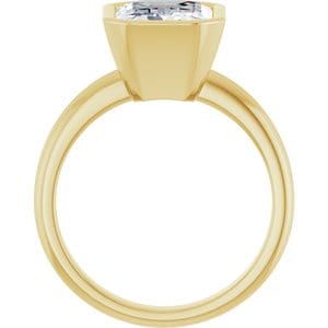 Rings 14K Yellow 10x8 mm Emerald Engagement Ring Mounting