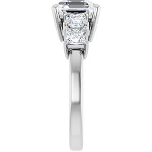 Rings Continuum Sterling Silver  8 mm Asscher Engagement Ring Mounting