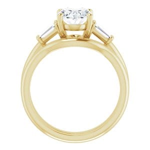 Rings 14K Yellow 9x7 mm Oval Engagement Ring Mounting