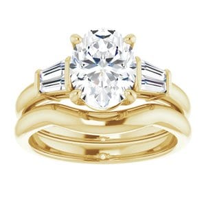 Rings 14K Yellow 9x7 mm Oval Engagement Ring Mounting