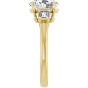 Rings 14K Yellow 9x7 mm Oval Engagement Ring Mounting
