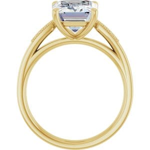 Rings 14K Yellow  10x8 mm Emerald Engagement Ring Mounting