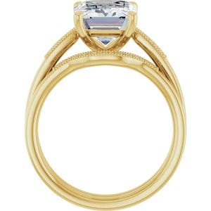 Rings 14K Yellow  10x8 mm Emerald Engagement Ring Mounting