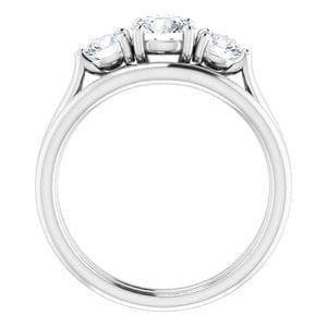 Rings Platinum  5.5 mm Round Engagement Ring Mounting