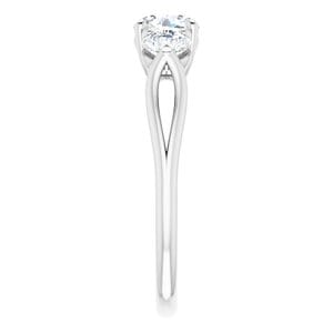 Rings Platinum  5.5 mm Round Engagement Ring Mounting