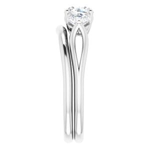 Rings Platinum  5.5 mm Round Engagement Ring Mounting