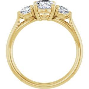 Rings 14K Yellow  8x6 mm Oval Engagement Ring Mounting