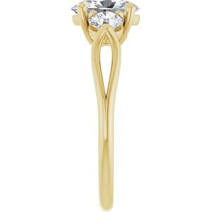 Rings 14K Yellow  8x6 mm Oval Engagement Ring Mounting