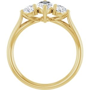 Rings 14K Yellow  9x4.5 mm Marquise Engagement Ring Mounting