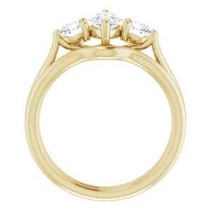 Rings 14K Yellow  9x4.5 mm Marquise Engagement Ring Mounting