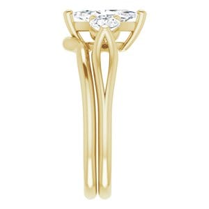 Rings 14K Yellow  9x4.5 mm Marquise Engagement Ring Mounting