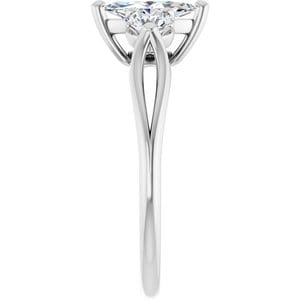 Rings 14K White  8x4 mm Marquise Engagement Ring Mounting