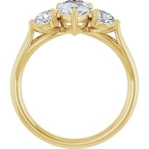 Rings 14K Yellow  8x6 mm Pear Engagement Ring Mounting