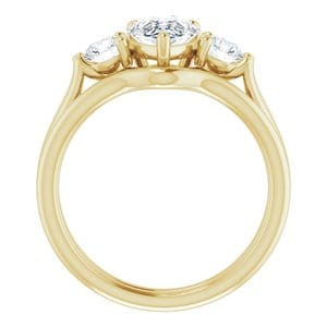 Rings 14K Yellow  8x6 mm Pear Engagement Ring Mounting
