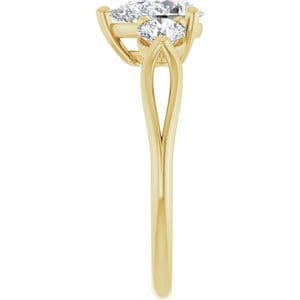 Rings 14K Yellow  8x6 mm Pear Engagement Ring Mounting