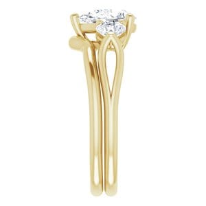 Rings 14K Yellow  8x6 mm Pear Engagement Ring Mounting